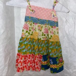 Matilda Jane Green Tiered Knot Dress - 2T